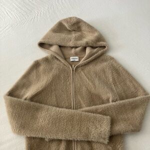 Sunday Best Cropped Fuzzy Sweater